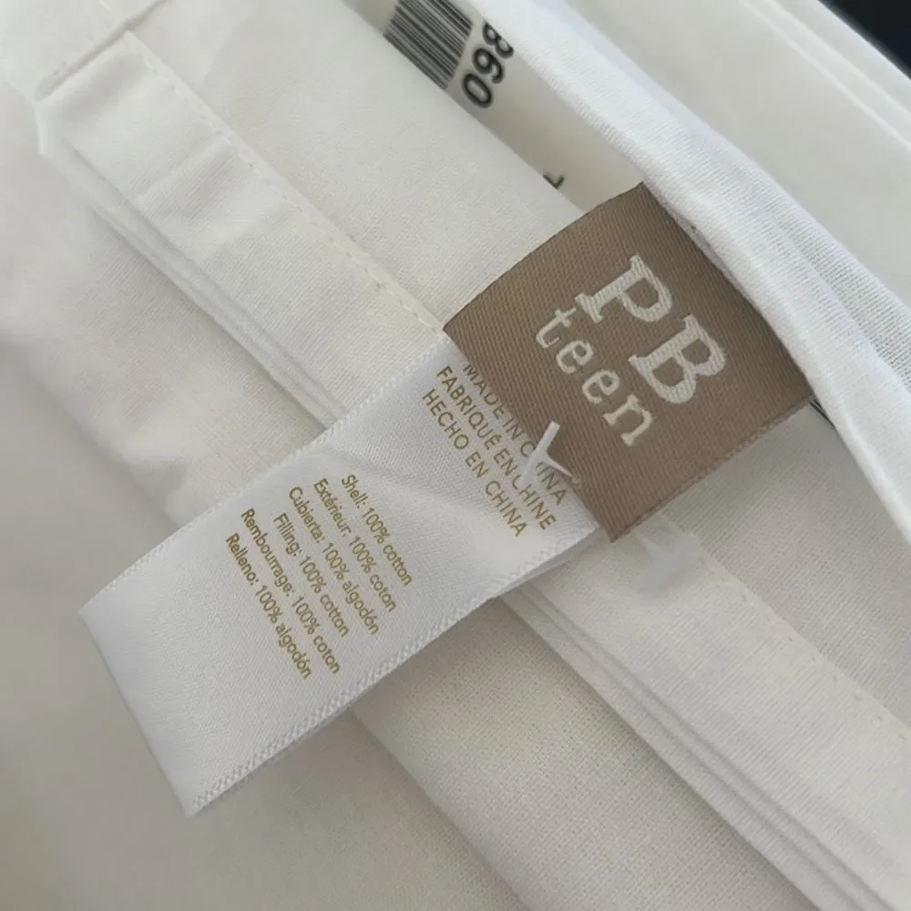 Pottery Barn Teen Organic Plant-Dyed Cuff Sheet Set